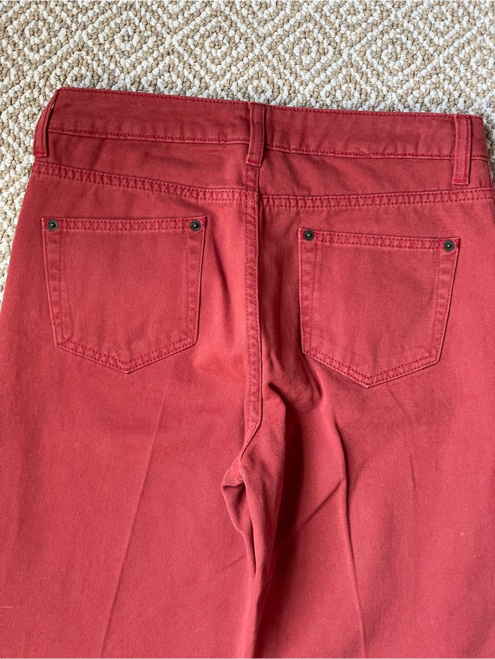 ASOS Rust Red Straight-Leg Jeans - Picture 6 of 9